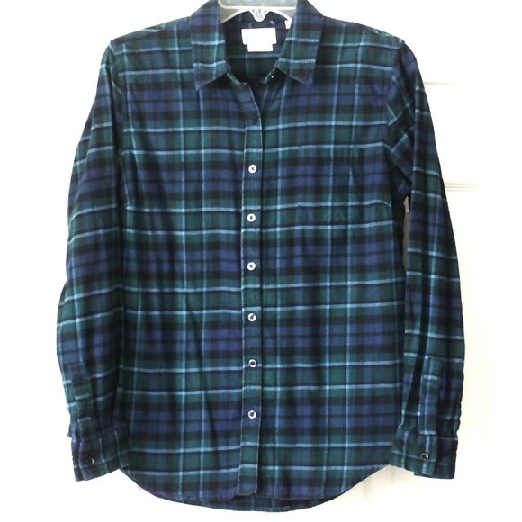 ORIGINAL Weatherproof VINTAGE COMFORT STRETCH Women's Medium Long Sleeve Flannel - Picture 1 of 6